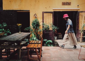 하노이에 아름다움 카페