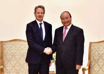 베트남 총리, 미국 재무부 전 장관 접견