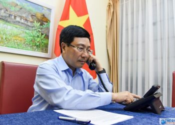 팜빈민 부총리 겸 외무장관, 한국 외무장관과 전화회의