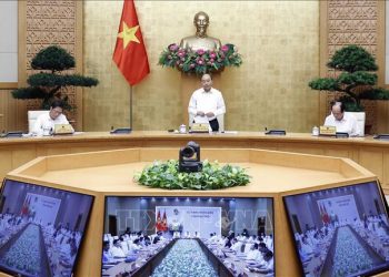 베트남 총리와 푸터성 온라인 회의