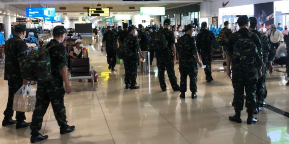 베트남 군대를 동원한 코로나 행정